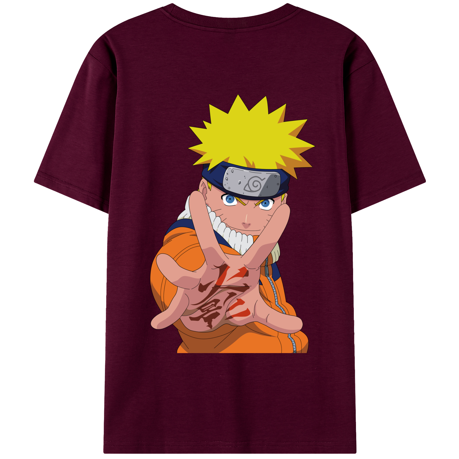 （画像用） NARUTO -ナルト- うずまき ナルト Uzumaki Naruto レディース半袖Tシャツ(バックプリント)